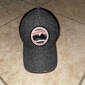 Columbia Vintage OG Black Charcoal Grey Light Pink Hat